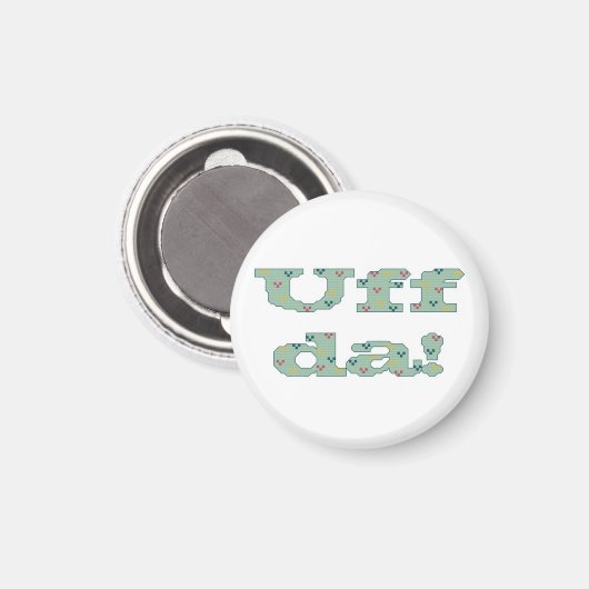 Uff da! magnet (Vorderseite/Rückseite)