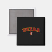 Uff-da Minnesota State Map Hockey Logo Grafik Mn Magnet (Vorderseite/Rückseite)