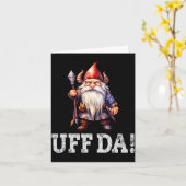 Uff Da Norwegian Quote Scandinavian Viking Gnome  Karte (Gelbe Blume)