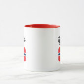Uff Da norwegische Flagge Tasse (Zentrum)