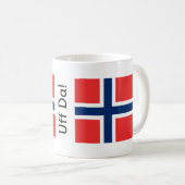 Uff Da Norwegischer Becher Kaffeetasse (VorderseiteRechts)