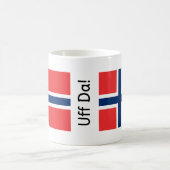 Uff Da Norwegischer Becher Kaffeetasse (Mittel)