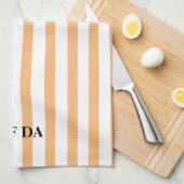 Uff Da Peach Kitchen Handtücher (Viertel Falte)