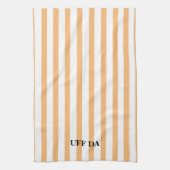 Uff Da Peach Kitchen Handtücher (Vertikal)