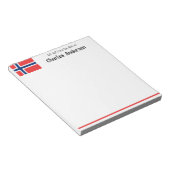 Uff da! Personalized Name Notepad Notizblock (angewinkelt)