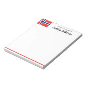 Uff da! Personalized Name Notepad Notizblock (Rotiert)
