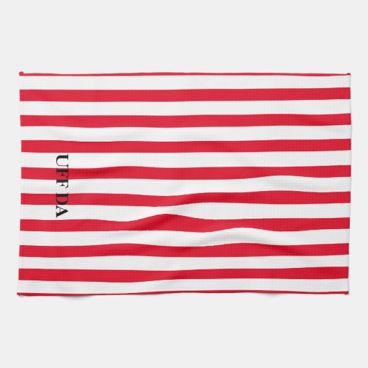 Uff Da Red Stripe Küchentücher (Horizontal)