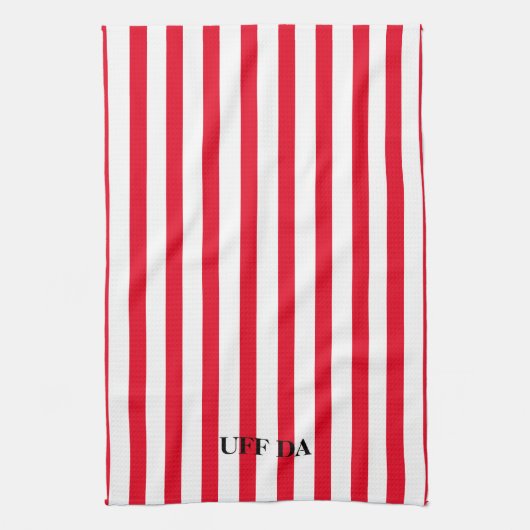 Uff Da Red Stripe Küchentücher (Vertikal)