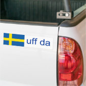 Uff DA Schweden lustiges Schwede Autoaufkleber (Auf Lkw)