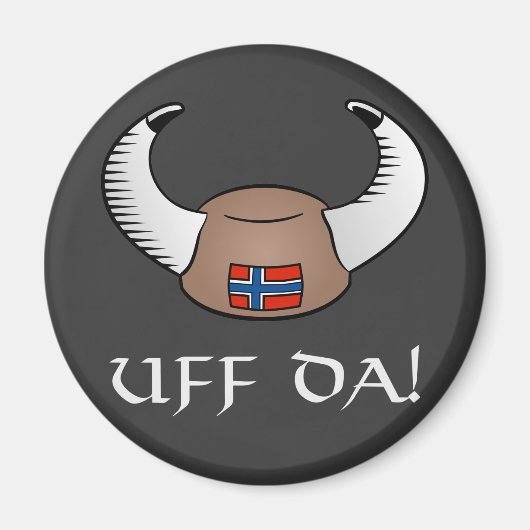 Uff Da! Viking Hat Magnet (Vorne)
