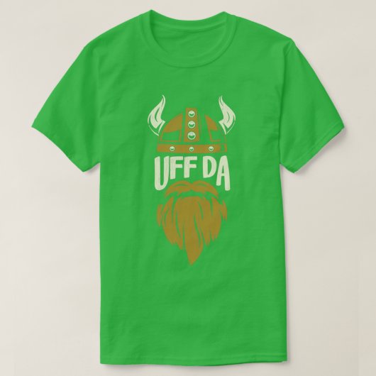 Uff Da Viking Helmet and Bart Classic TShirt (Design vorne)