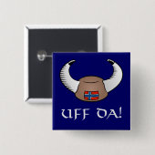 Uff DA! Viking-Hut Button (Vorne & Hinten)