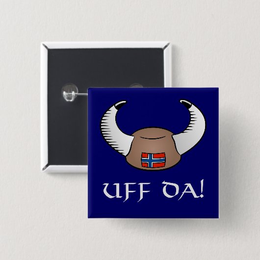 Uff DA! Viking-Hut Button (Vorne & Hinten)
