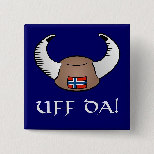 Uff DA! Viking-Hut Button (Vorderseite)