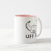 Uff DA! Viking-Hut Zweifarbige Tasse (VorderseiteRechts)