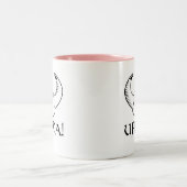 Uff DA! Viking-Hut Zweifarbige Tasse (Mittel)