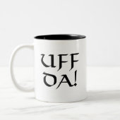 Uff DA! Zweifarbige Tasse (Links)