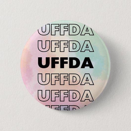 Uffda! Skandinavien/Norweigan Button (Vorderseite)
