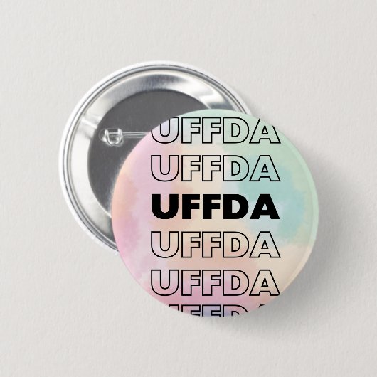 Uffda! Skandinavien/Norweigan Button (Vorne & Hinten)