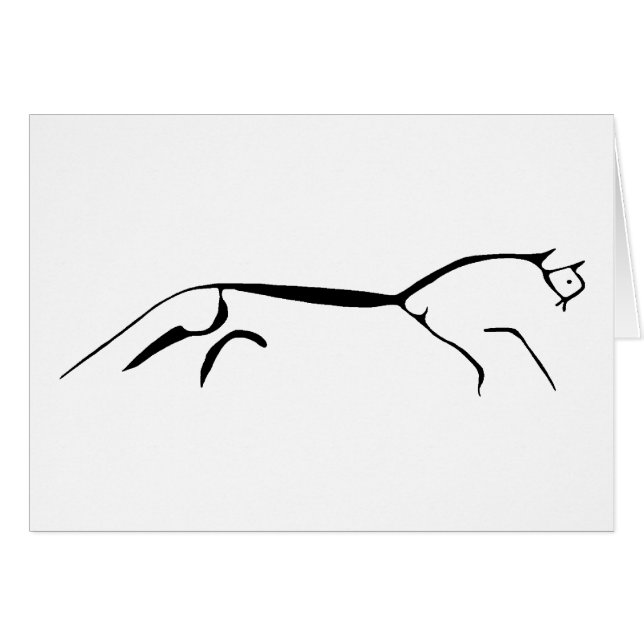 Uffington Pferdekarte (Vorderseite (Horizontal))