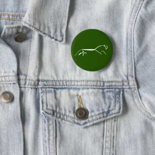 Uffington White Pferd uraltes Geoglyph-Symbol engl Button