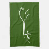 Uffington White Pferd uraltes Geoglyph-Symbol engl Geschirrtuch (Vertikal)