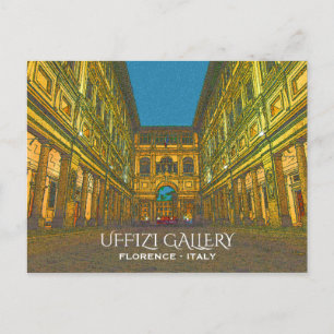 Uffizi Gallery, Florenz, Italien Postkarte