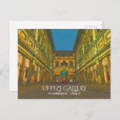 Uffizi Gallery, Florenz, Italien Postkarte (Vorne/Hinten)