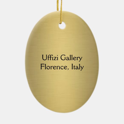 Uffizi Gallery Keramik Ornament (Hinten)