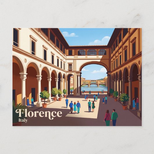 Uffizien Italien Postkarte (Vorderseite)