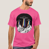 Ufo Abduction Flying Saucer Graphic T-Shirt (Vorderseite)