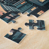 UFO Abduction Night Street Illustration Puzzle (Seite)