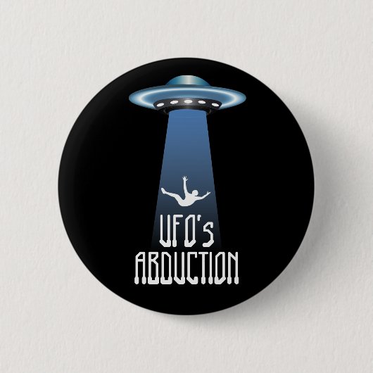 UFO Abduktion Button (Vorderseite)
