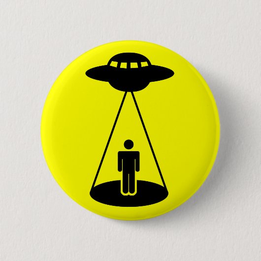 UFO-Abduktion Button (Vorderseite)