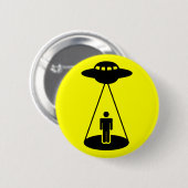 UFO-Abduktion Button (Vorne & Hinten)