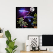 UFO Abduktion Poster (Heimbüro)