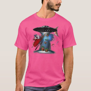 Ufo Abutes Santa for Sci Fi Außerirdischen glaubt T-Shirt