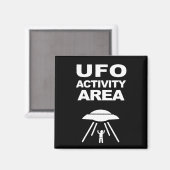 UFO-Aktivitätsbereich, Geekdesign Magnet (Vorderseite/Rückseite)