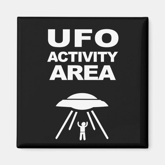UFO-Aktivitätsbereich, Geekdesign Magnet (Vorne)