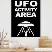 UFO-Aktivitätsbereich, Geekdesign Poster (Küche)