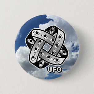 UFO-Albtraum-Augen Button