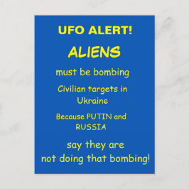 UFO ALERT POSTKARTE