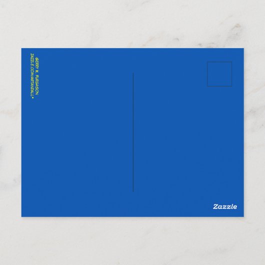 UFO ALERT POSTKARTE (Rückseite)