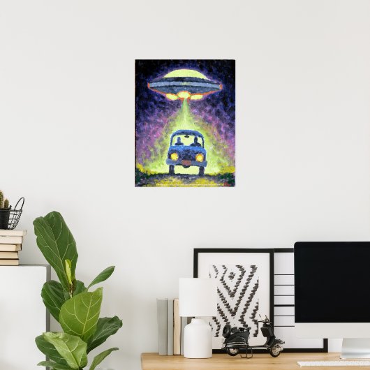UFO Alien Abduction Poster (Heimbüro)