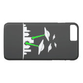 UFO-alien-Angriff Case-Mate iPhone Hülle (Rückseite (Horizontal))