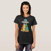 Ufo-Alien-Bengalkatze T-Shirt (Vorne ganz)