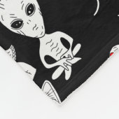 UFO, Alien, Bigfoot Cryptid Fleecedecke (Ecke)