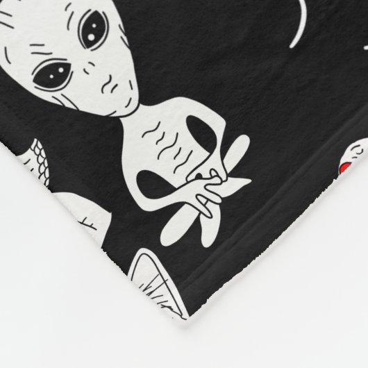 UFO, Alien, Bigfoot Cryptid Fleecedecke (Ecke)