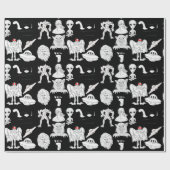 UFO, Alien, Bigfoot Cryptid Geburtstag Geschenkpapier (Flach)