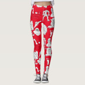 UFO, Alien, Bigfoot Cryptid Leggings (Vorderseite)